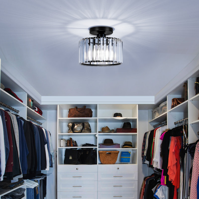 Mercer41 Lilyanka Crystal Semi Flush Mount & Reviews | Wayfair